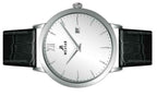 Westar Profile Leather Strap Silver Dial Quartz 50214STN107 Men's Watch