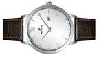 Westar Profile Leather Strap Silver Dial Quartz 50214STN127 Men's Watch