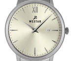 Westar Profile Stainless Steel Light Champagne Dial Quartz 50215STN102 Men's Watch
