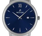Westar Profile Stainless Steel Blue Dial Quartz 50215STN104 Men's Watch