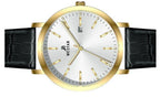 Westar Profile Leather Strap Silver Dial Quartz 50216GPN107 Men's Watch