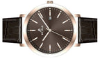 Westar Profile Leather Strap Brown Dial Quartz 50216PPN620 Men's Watch