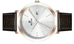 Westar Profile Leather Strap Silver Dial Quartz 50216PPN627 Men's Watch