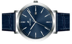 Westar Profile Leather Strap Blue Dial Quartz 50216STN144 Men's Watch