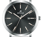 Westar Profile Leather Strap Black Dial Quartz 50216STN623 Men's Watch