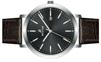 Westar Profile Leather Strap Black Dial Quartz 50216STN623 Men's Watch