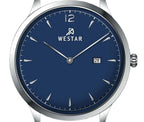 Westar Profile Lederarmband Blaues Zifferblatt Quarz 50217STN124 Herrenuhr