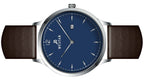 Westar Profile Lederarmband Blaues Zifferblatt Quarz 50217STN124 Herrenuhr