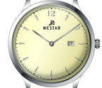 Westar Profile Leather Strap Light Champagne Dial Quartz 50217STN182 Men's Watch