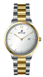 Westar Profile Edelstahl Silber Zifferblatt Quarz 50218CBN107 Herrenuhr
