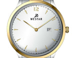 Westar Profile Edelstahl Silber Zifferblatt Quarz 50218CBN107 Herrenuhr