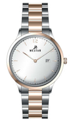 Westar Profile Edelstahl Silbernes Zifferblatt Quarz 50218SPN607 Herrenuhr
