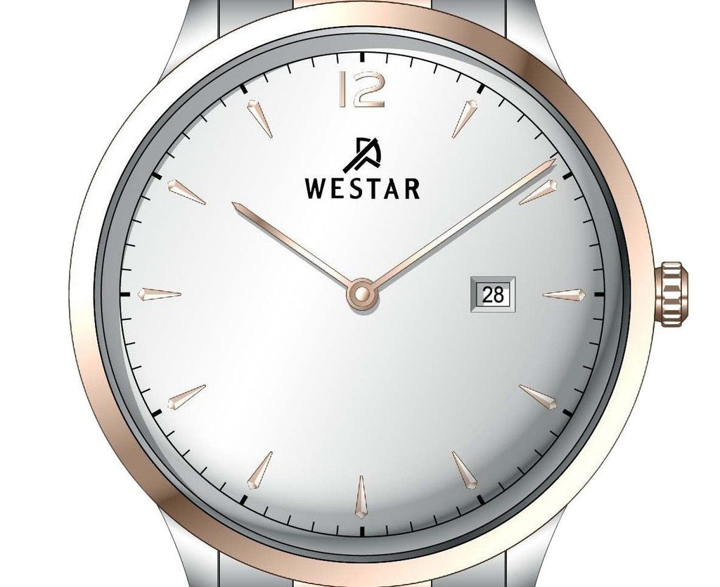 Westar Profile Stainless Steel Silver Dial Quartz 50218SPN607 Men's Watch