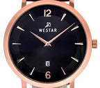 Westar Profile Leather Strap Black Dial Quartz 50219PPN623 Men's Watch