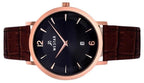 Westar Profile Leather Strap Black Dial Quartz 50219PPN623 Men's Watch