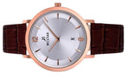 Westar Profile Leather Strap Silver Dial Quartz 50219PPN627 Men's Watch