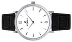 Westar Profile Leather Strap White Dial Quartz 50219STN101 Men's Watch