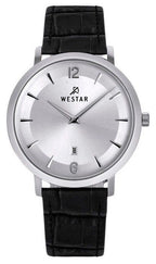 Westar Profile Lederarmband Silbernes Zifferblatt Quarz 50219STN107 Herrenuhr