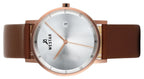 Westar Profile Brown Leather Strap Silver Dial Quartz 50221PPN627 Men's Watch