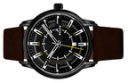 Westar Profile Leather Strap Black Dial Quartz 50228BBN523 Men's Watch