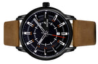 Westar Profile Leather Strap Black Dial Quartz 50228STN883 Men's Watch