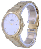 Westar White Dial Gold Tone Stainless Steel Quartz 50243 GPN 101 Men's Watch