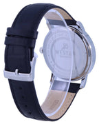 Westar White Dial Leather Strap Quartz 50244 STN 107 Men's Watch