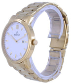 Westar White Dial Gold Tone Stainless Steel Quartz 50245 GPN 101 Men's Watch