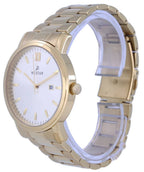 Westar Silver Zifferblatt Goldfarbenes Edelstahl Quarz 50245 GPN 102 Herrenuhr