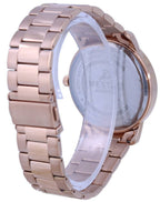 Westar White Dial Rose Gold Tone Stainless Steel Quartz 50245 PPN 601 Men's Watch