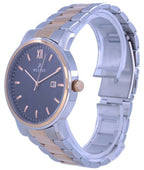 Westar Black Dial Two Tone Stainless Steel Quartz 50245 SPN 603 Men's Watch