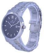 Westar Black Dial Stainless Steel Quartz 50245 STN 103 Men's Watch