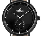 Westar Profile Leather Strap Black Dial Quartz 50246BBN103 Men's Watch