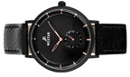 Westar Profile Leather Strap Black Dial Quartz 50246BBN603 Men's Watch