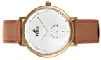 Westar Profile Leather Strap Silver Dial Quartz 50246BZZ187 Men's Watch