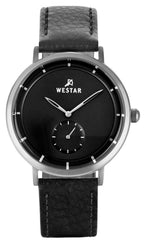 Westar Profile Lederarmband Schwarzes Zifferblatt Quarz 50246STN103 Herrenuhr