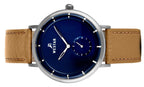 Westar Profile Leather Strap Blue Dial Quartz 50246STN184 Men's Watch