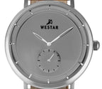 Westar Profile Leather Strap Grey Dial Quartz 50246STN186 Men's Watch