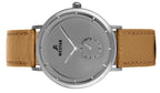 Westar Profile Leather Strap Grey Dial Quartz 50246STN186 Men's Watch
