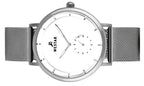 Westar Profile Stainless Steel Mesh White Dial Quartz 50247STN101 Men's Watch