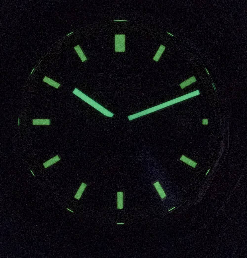 Edox Hydro-Sub Diver's roestvrijstalen zwarte wijzerplaat automatisch 801283NBMNIB 80128 3NBM NIB 300M herenhorloge