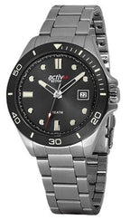Westar Activ Sports Edelstahl Schwarz Zifferblatt Quarz 90250SBN903 100M Herrenuhr