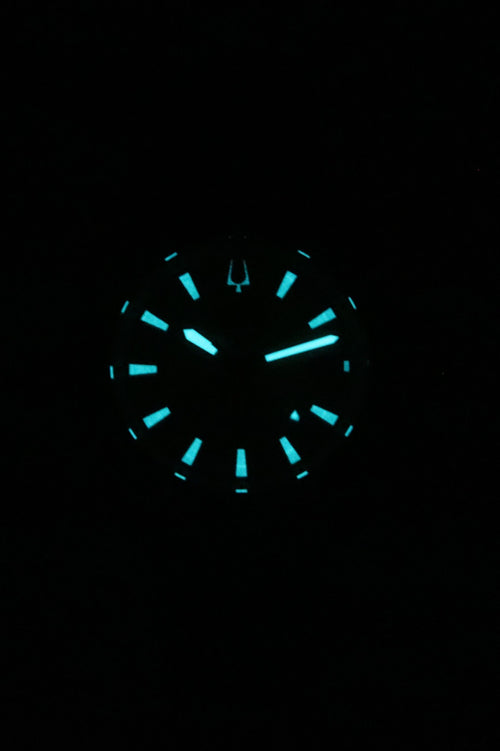 Bulova Marine Star Black Silicone Strap Yellow Dial Precisionist Quartz Diver's 200M 96B431 Men's Watch
