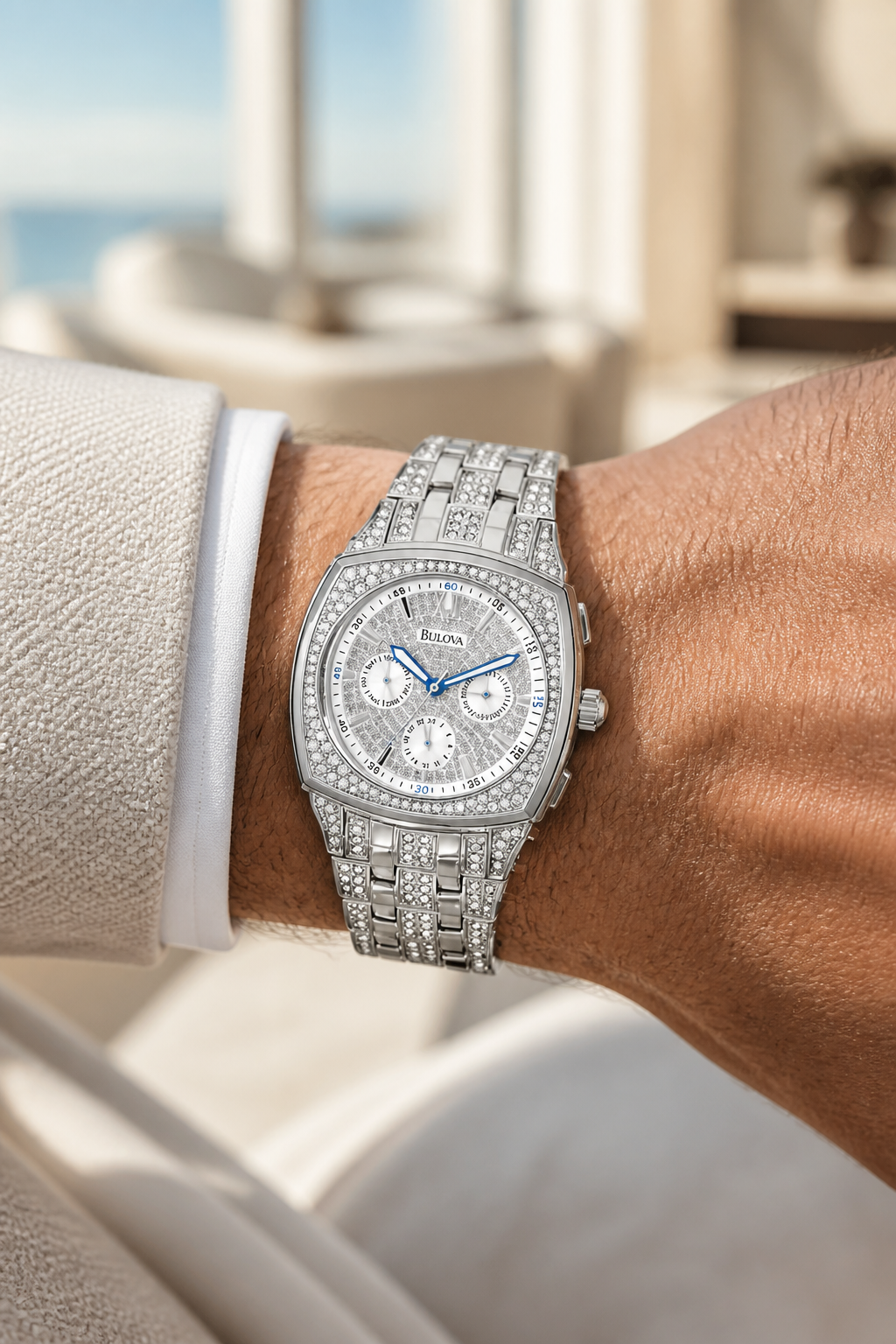 Bulova Crystal Chronograph 96C002 - view 1