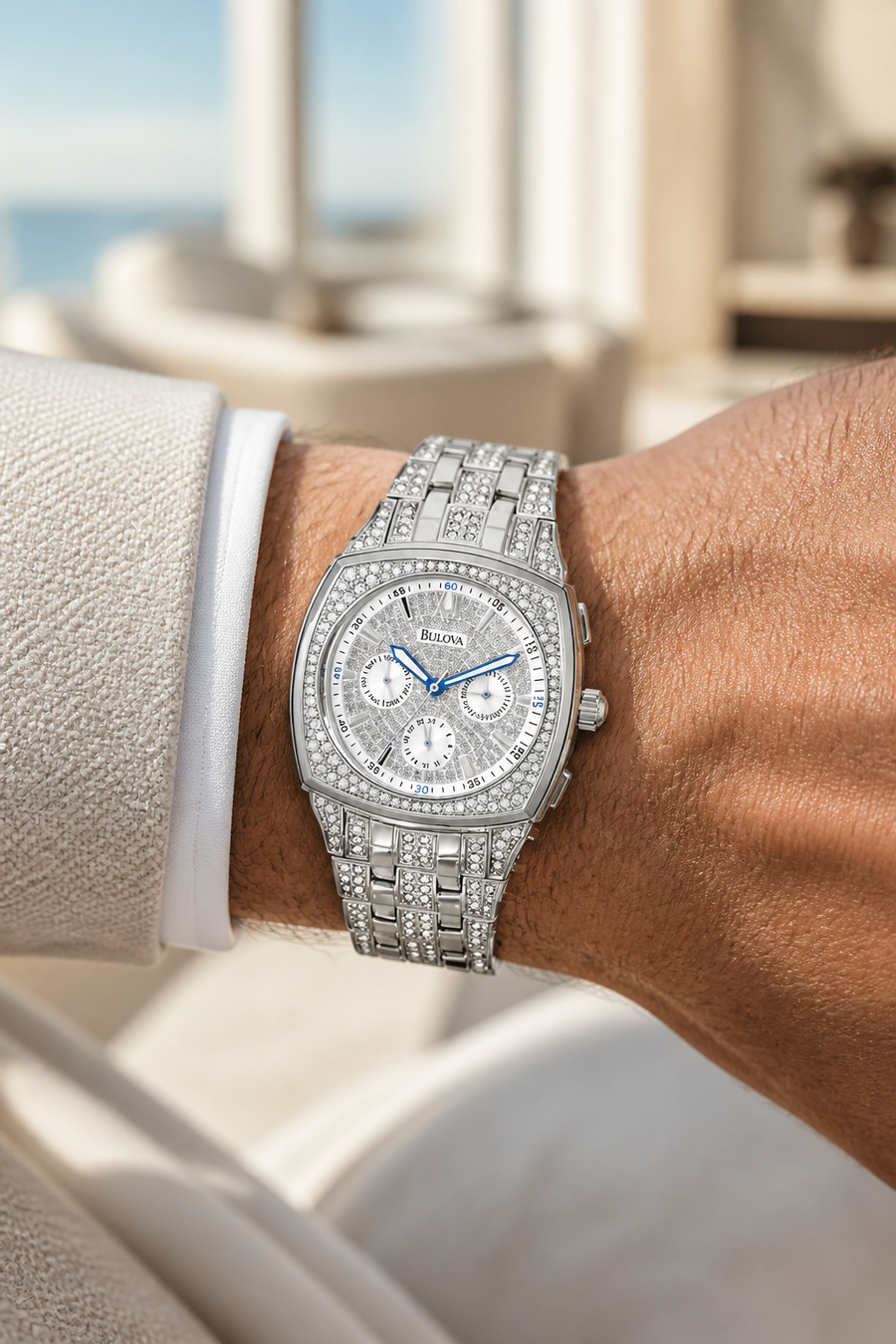 Bulova Crystal Chronograph 96C002 - view 1