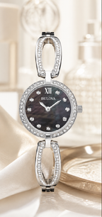 Bulova Crystal Black Open Loop 96L224 Women's - view 4