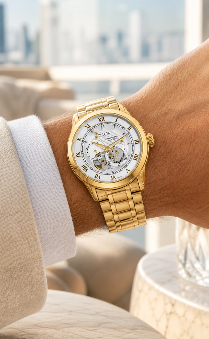 Bulova Sutton Gold Automatic 97A108 - view 1