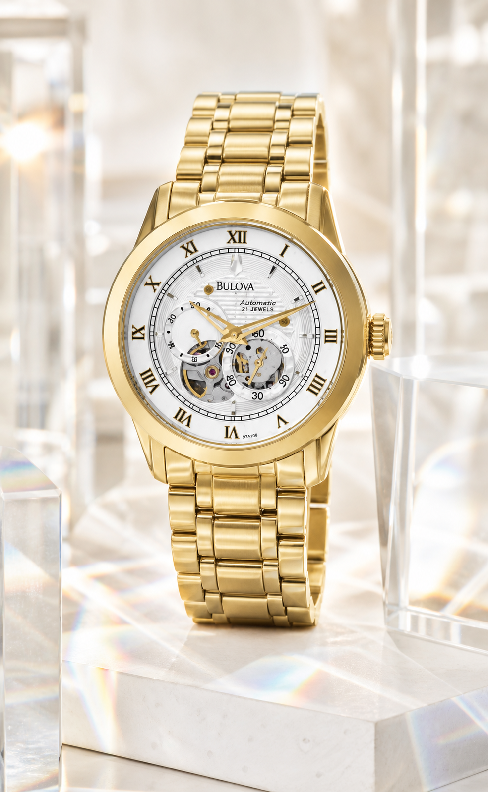 Bulova Sutton Gold Automatic 97A108 - view 3