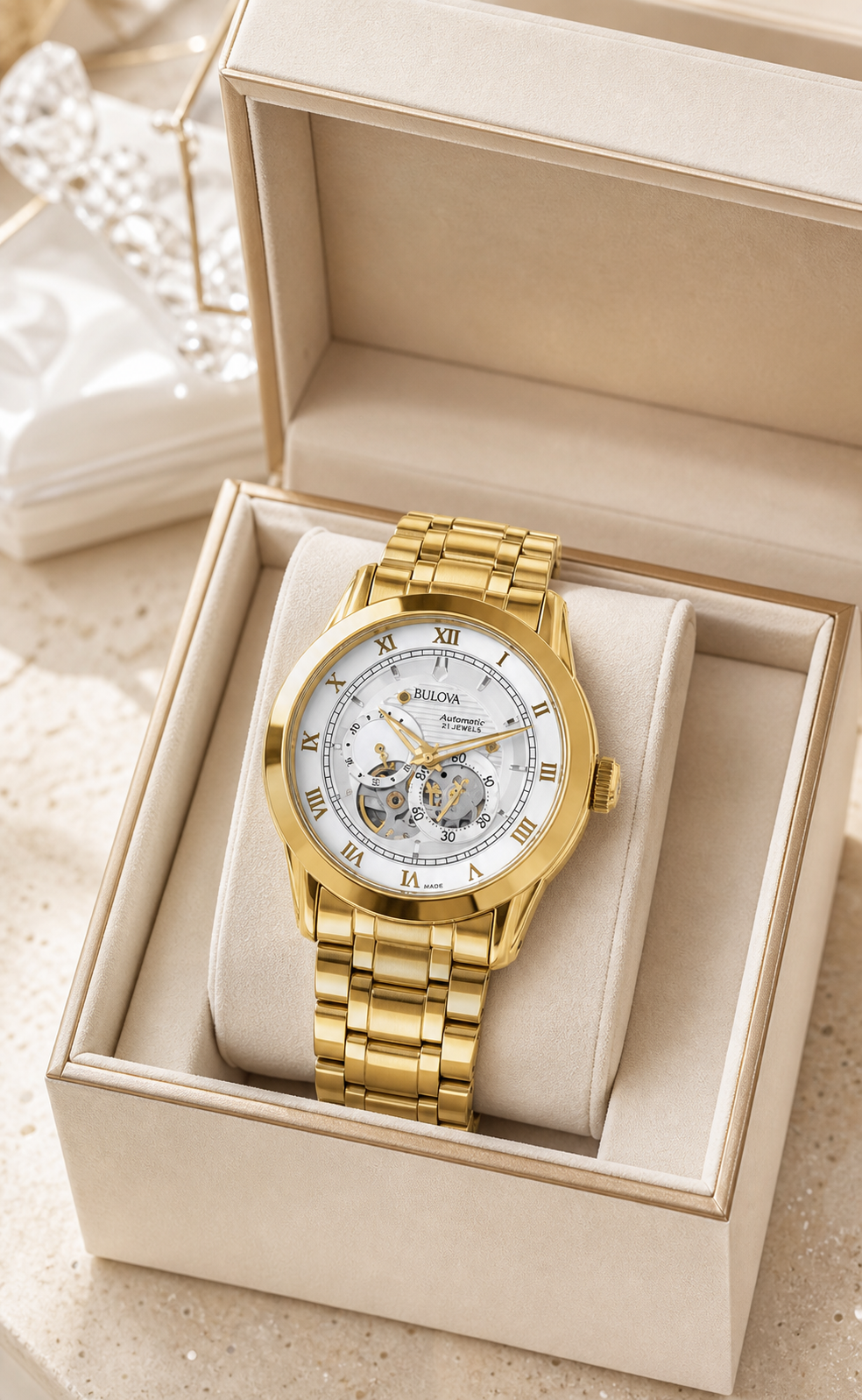 Bulova Sutton Gold Automatic 97A108 - view 5