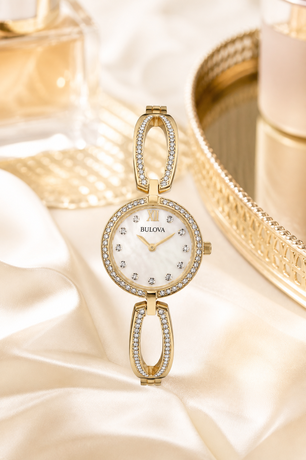 Bulova Crystal Gold Open Loop 98L225 Women's - view 4